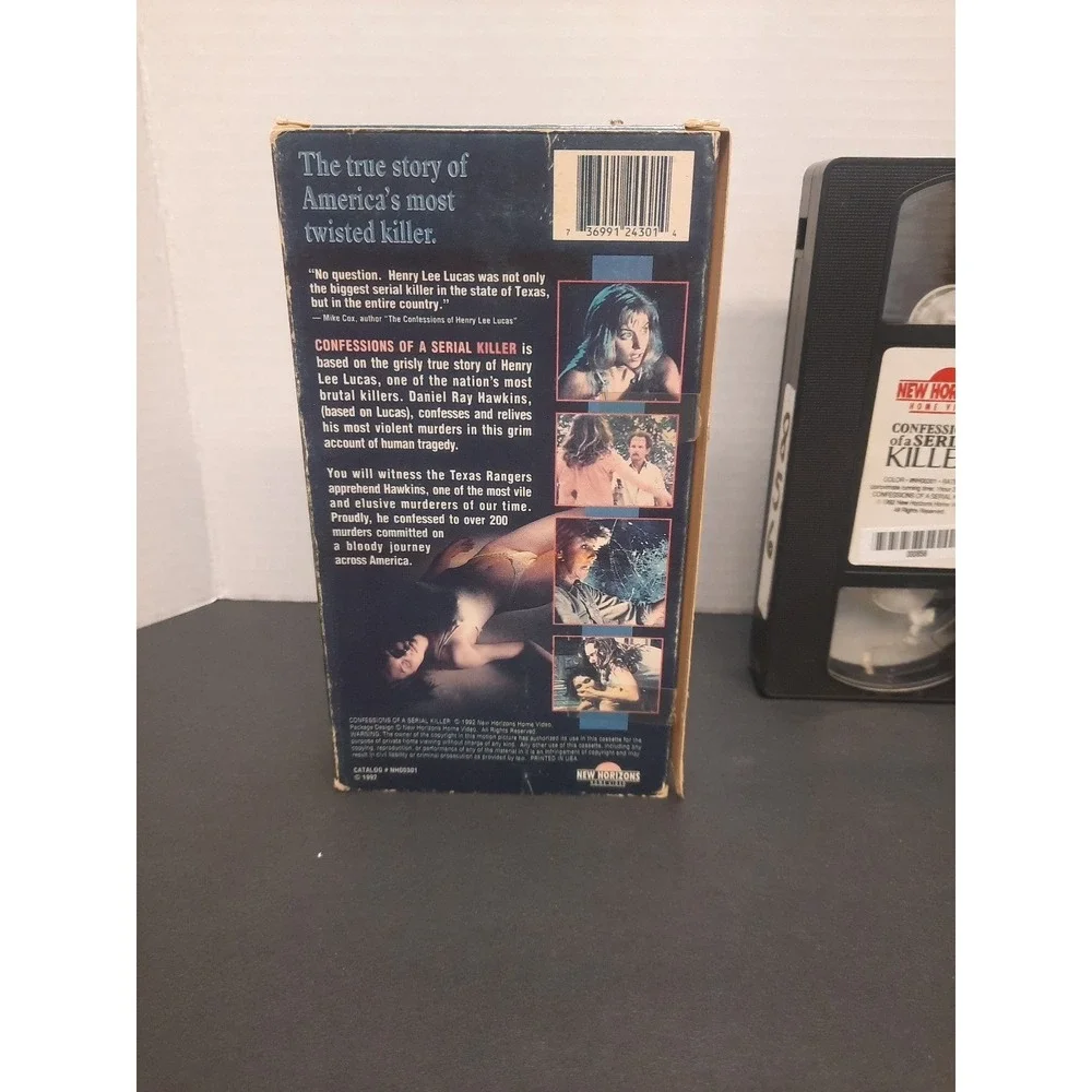 Confessions Of A Serial Killer Horror VHS New Horizons Home Video